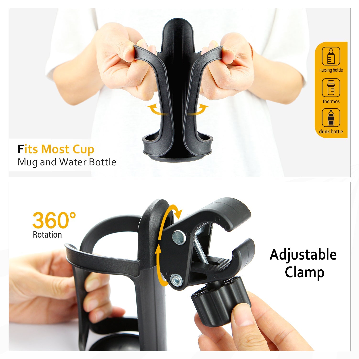 2-Pack Stroller Cup Holders
