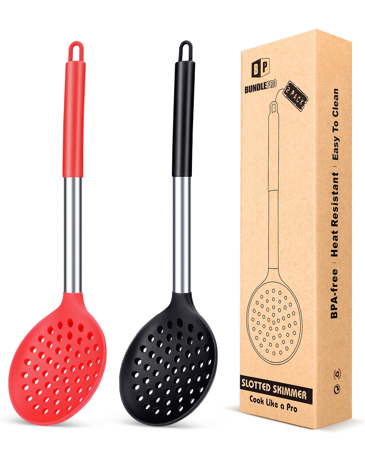 2-Piece Kitchen Ladle Strainer Set