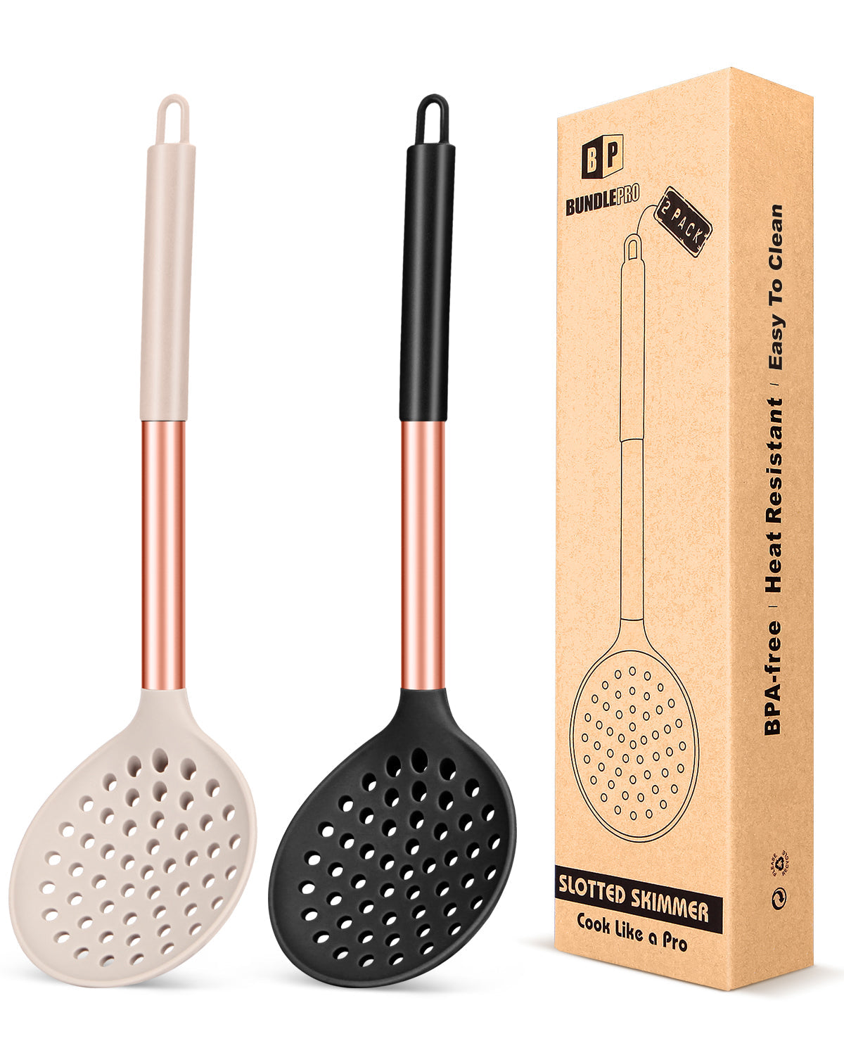 2-Piece Kitchen Ladle Strainer Set