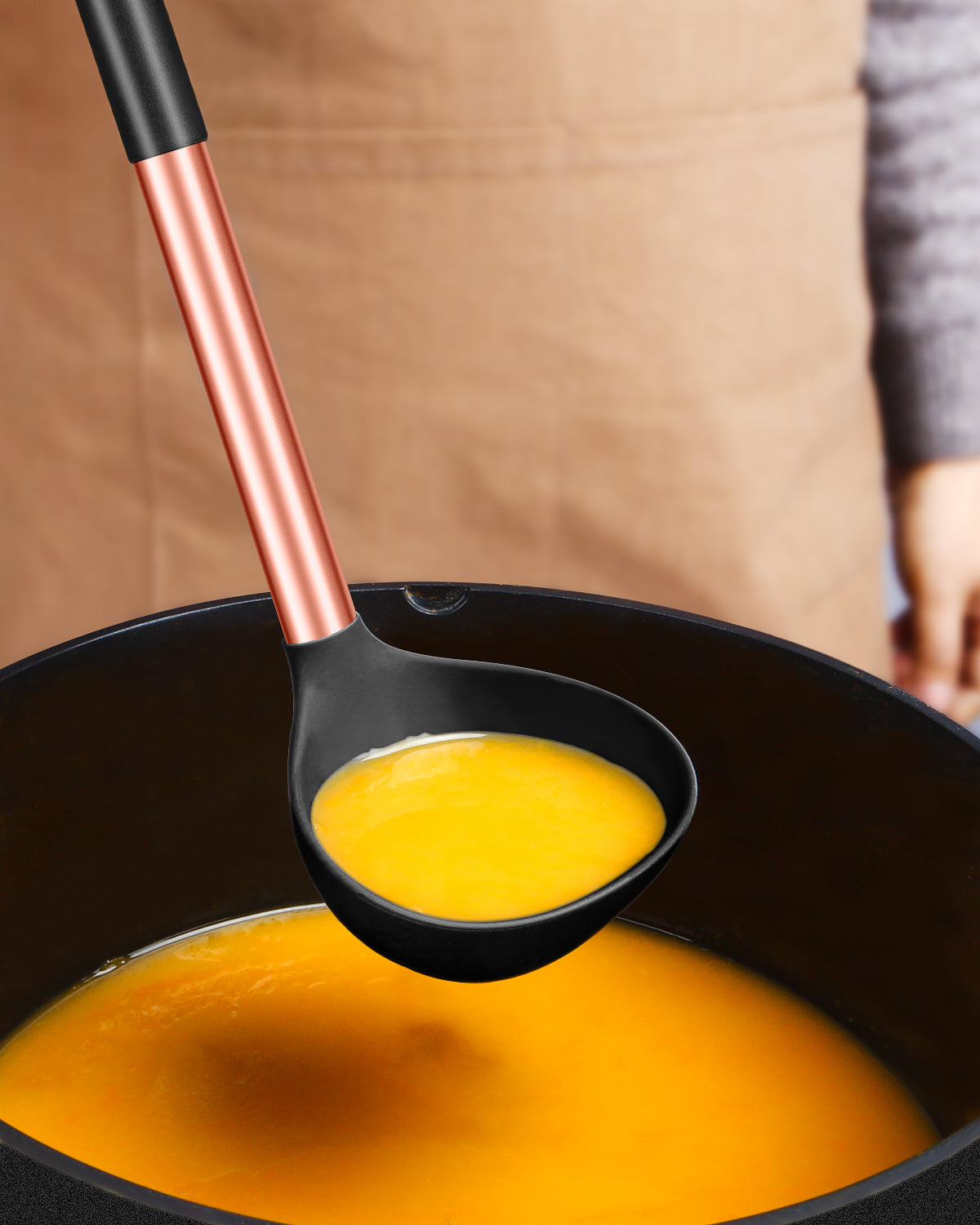 2-Pack Silicone Ladle Spoons