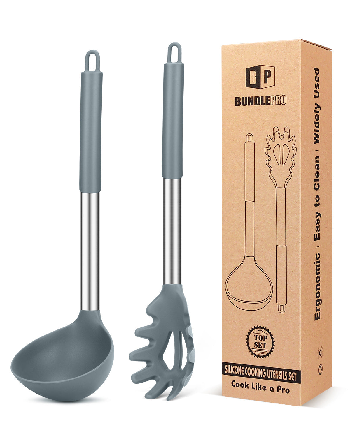 Silicone Pasta Fork and Ladle Set