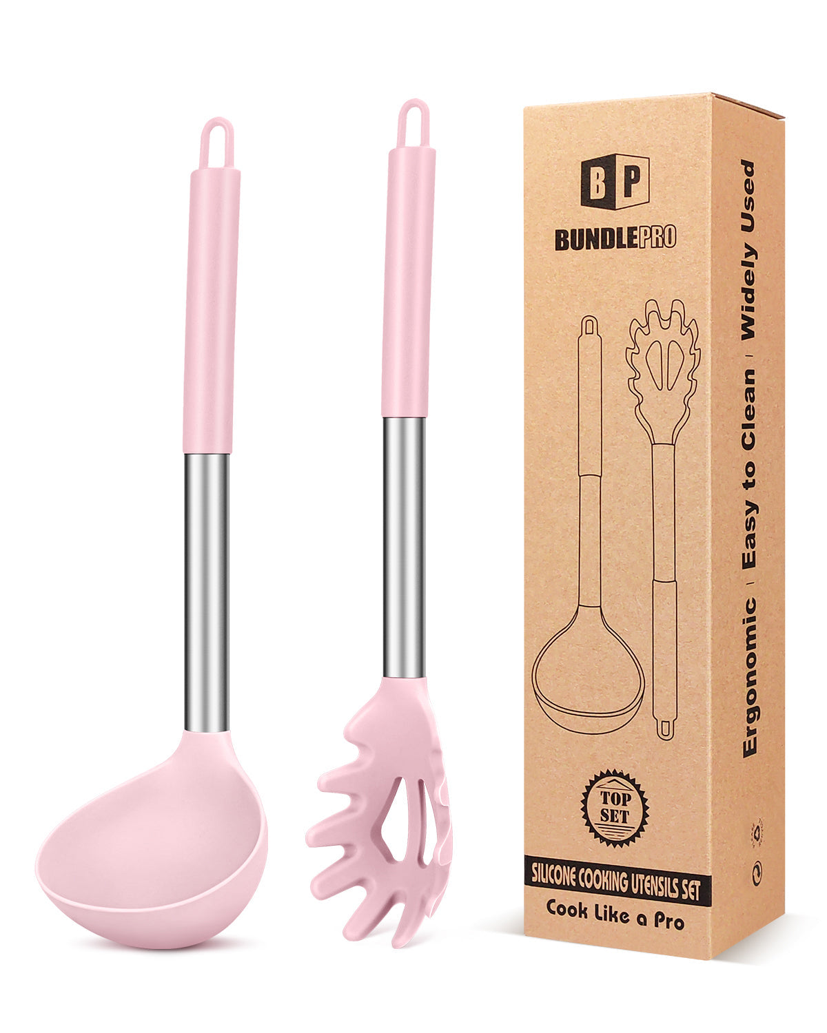 Silicone Pasta Fork and Ladle Set