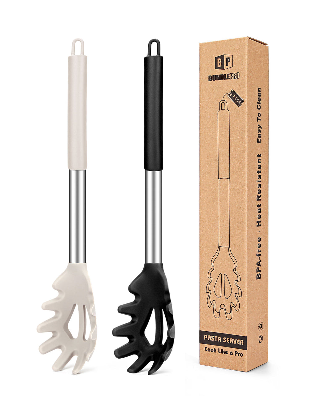 2-Pack Silicone Pasta Forks