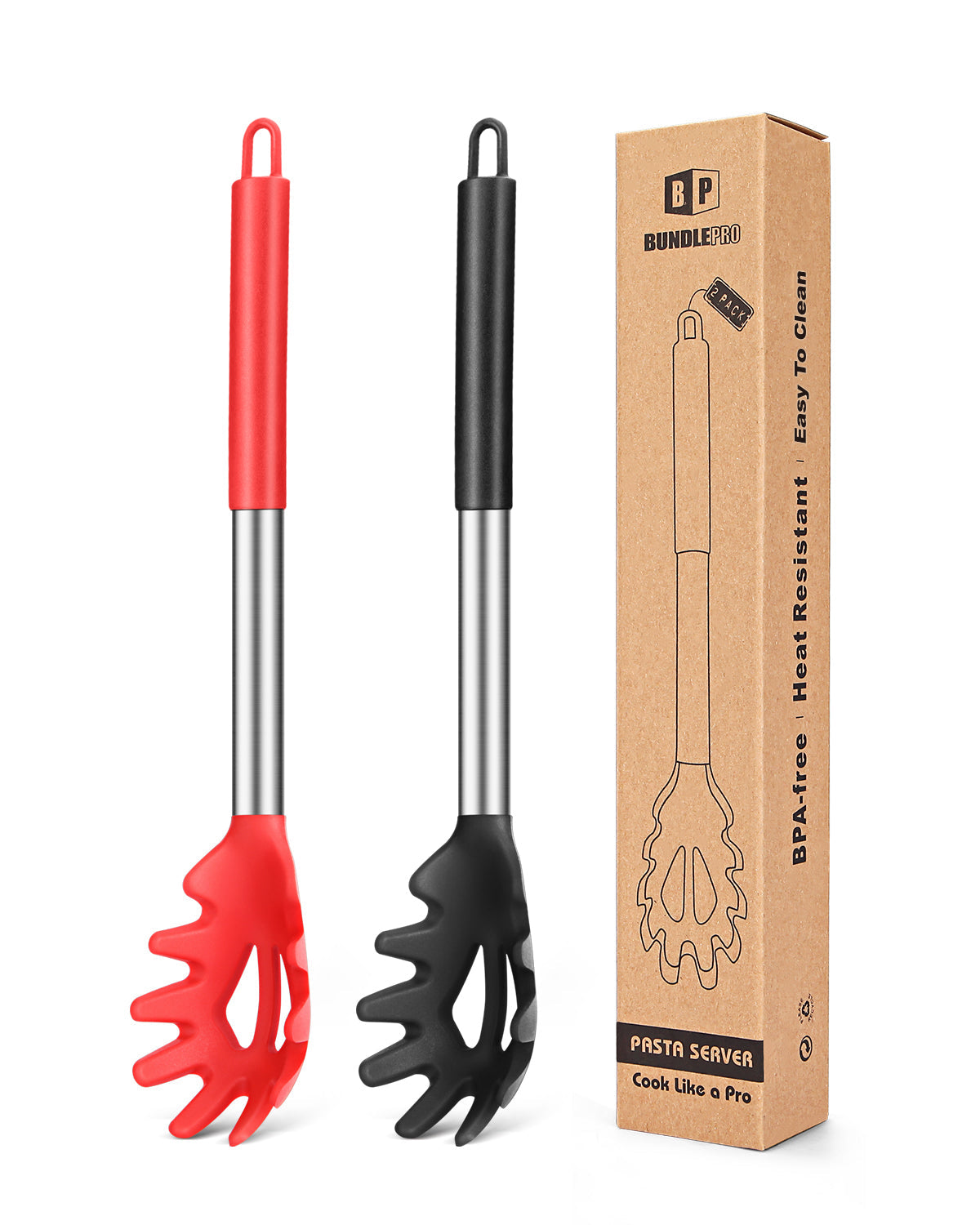 2-Pack Silicone Pasta Forks