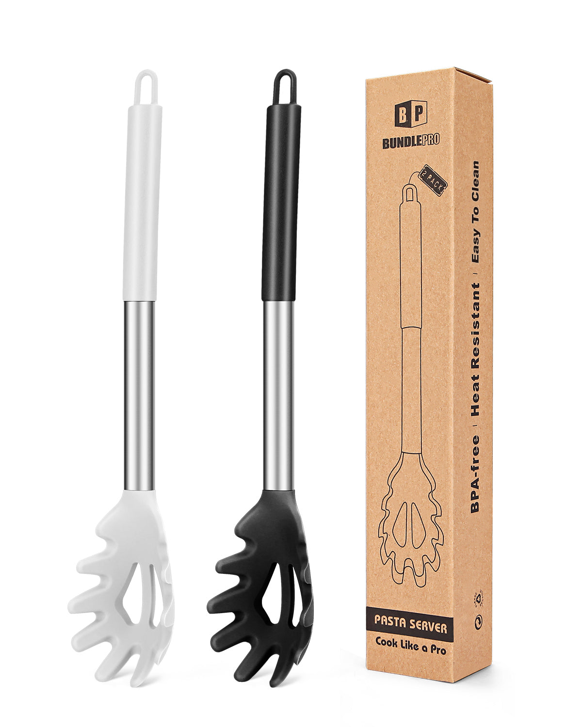 2-Pack Silicone Pasta Forks