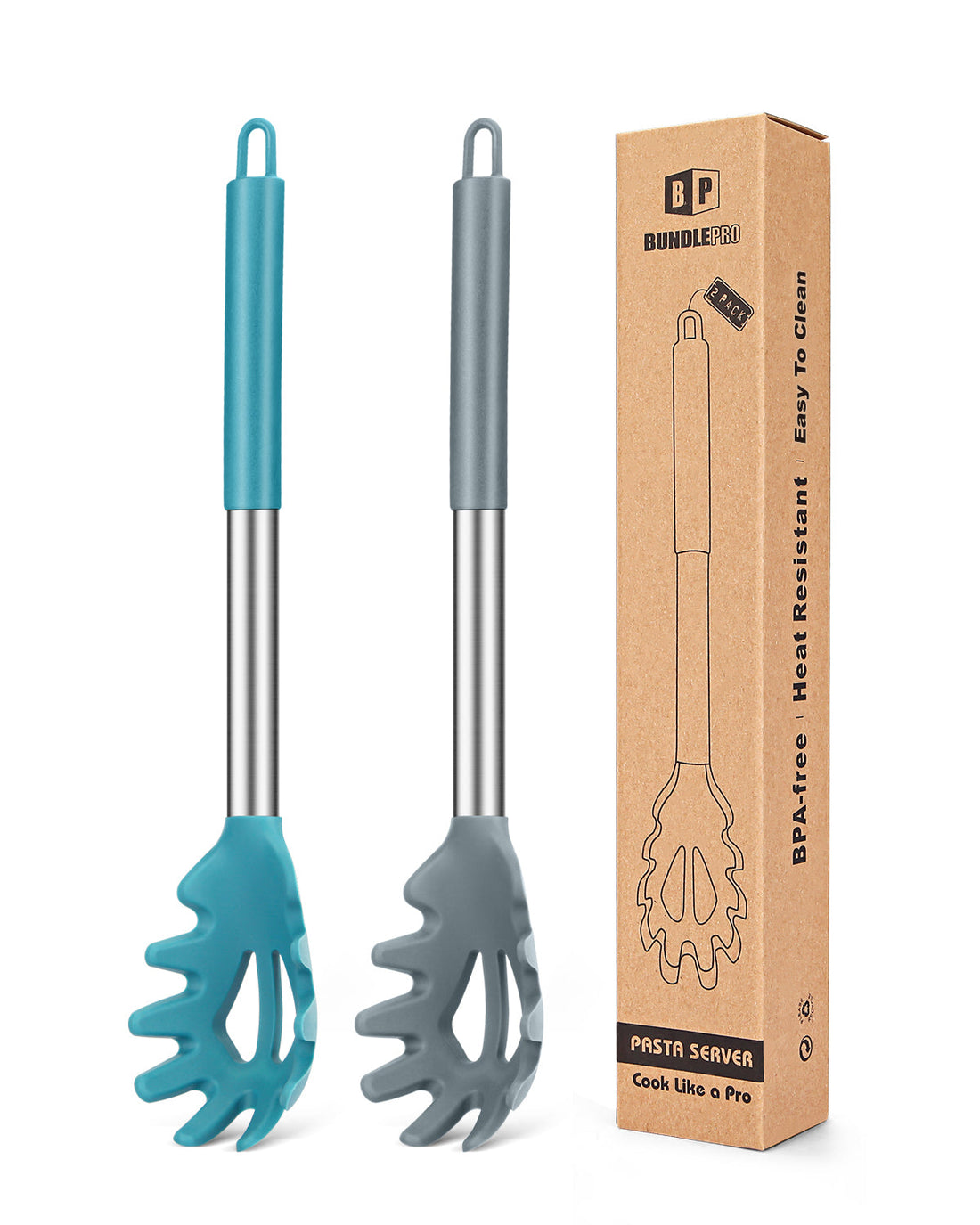 2-Pack Silicone Pasta Forks