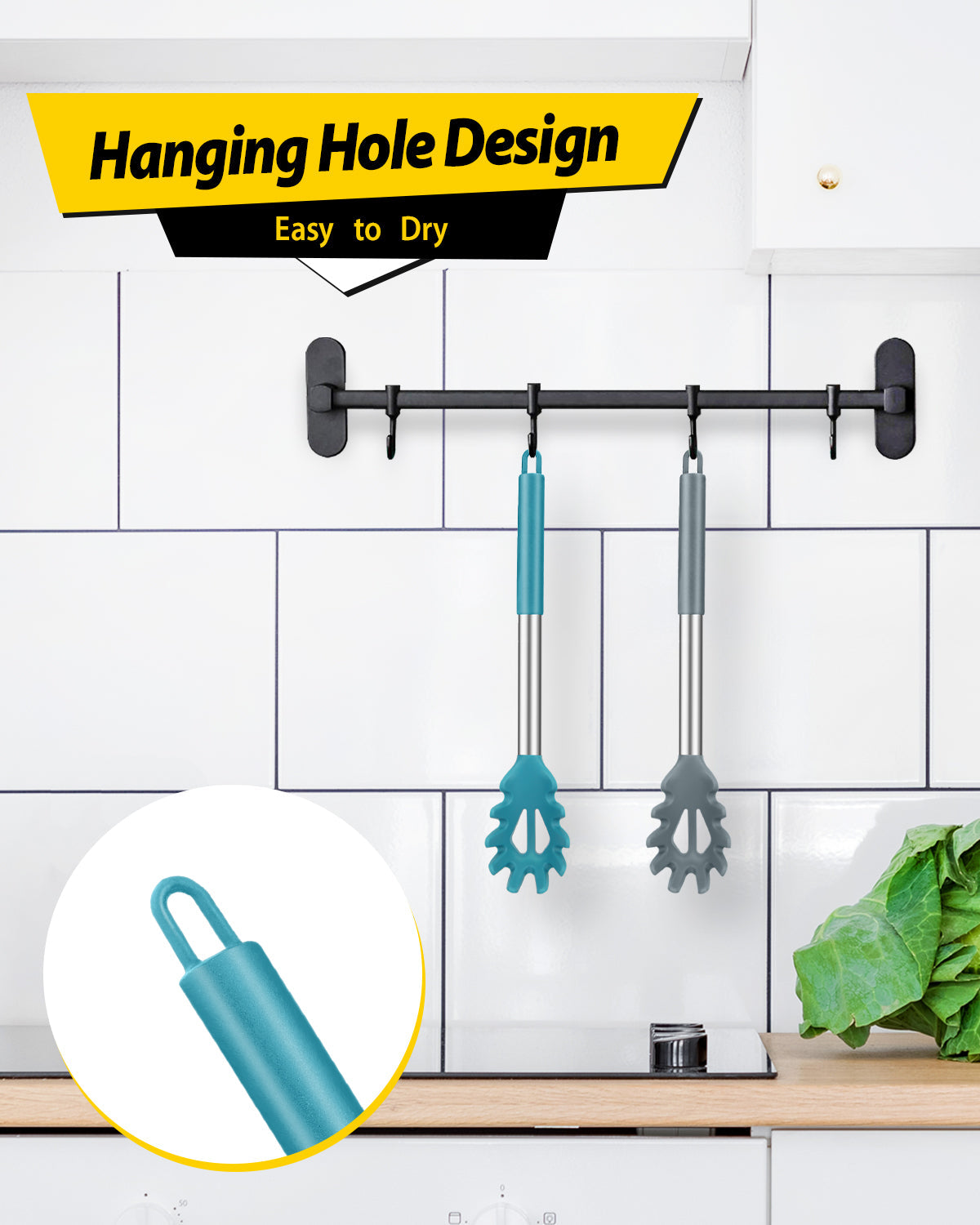 2-Pack Silicone Pasta Forks
