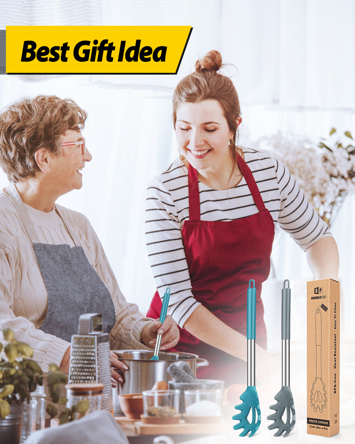 2-Pack Silicone Pasta Forks