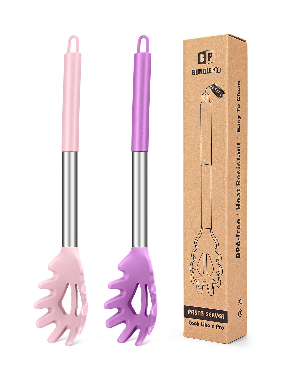 2-Pack Silicone Pasta Forks