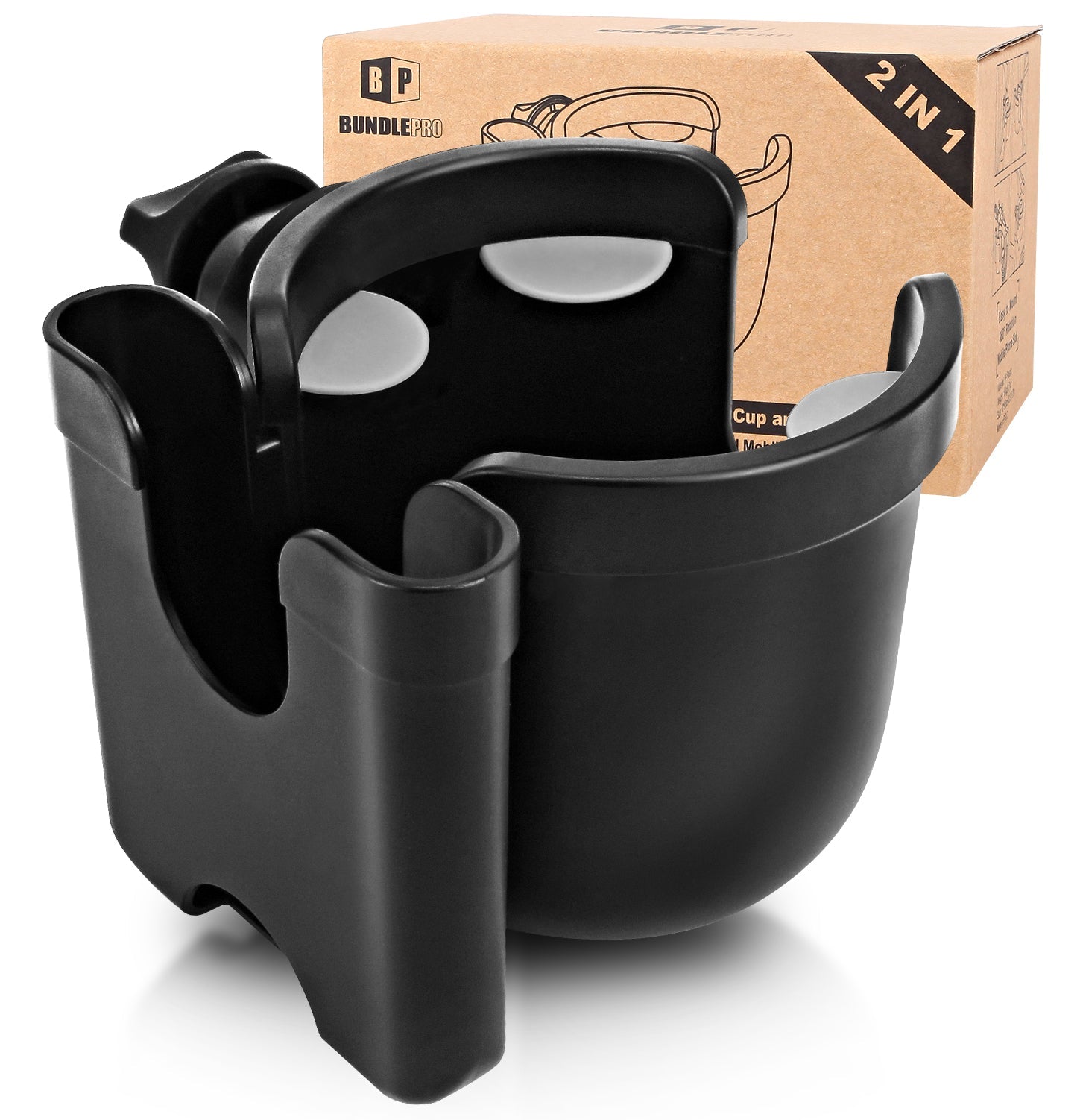 Stroller Cup Holder with Phone Holder