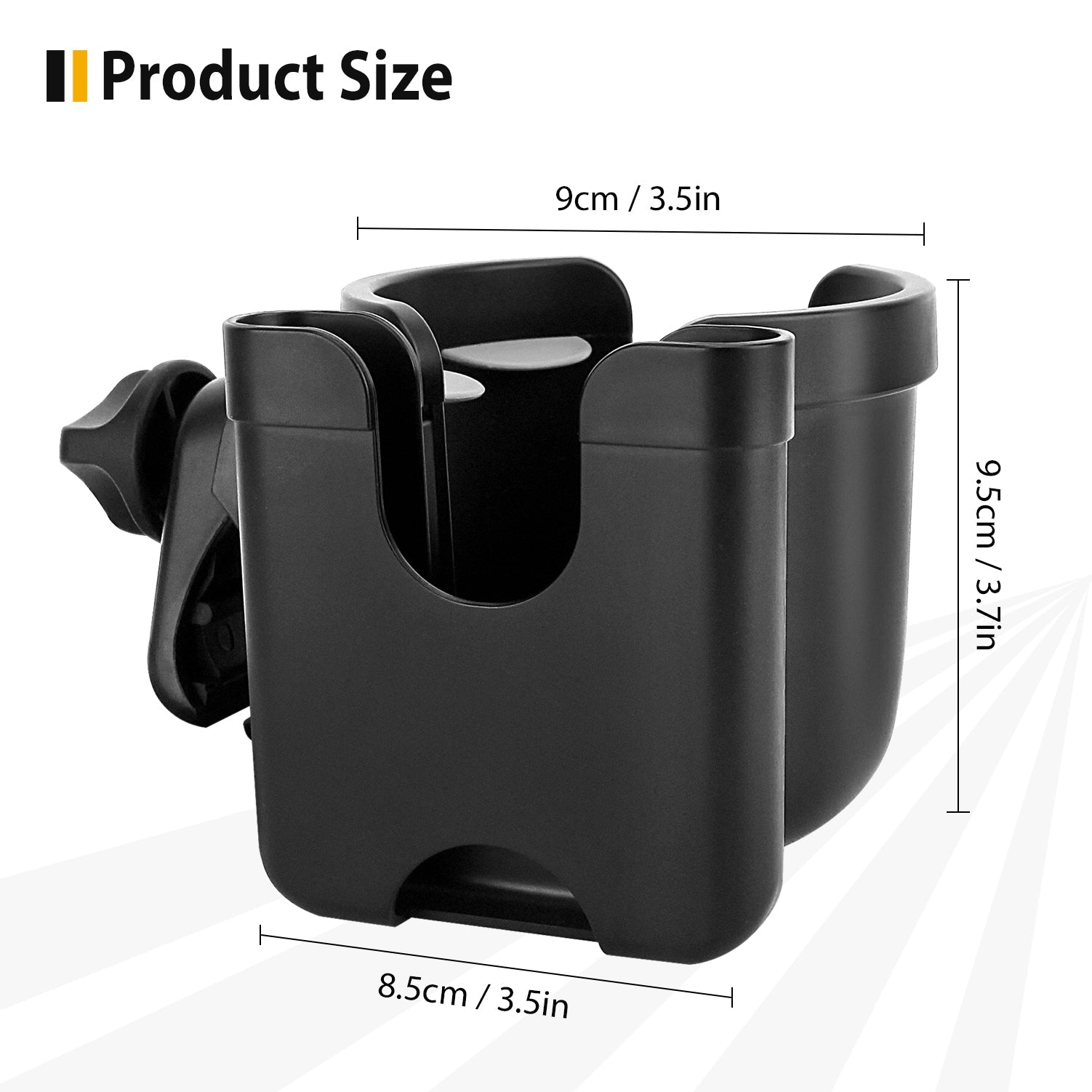 Stroller Cup Holder with Phone Holder