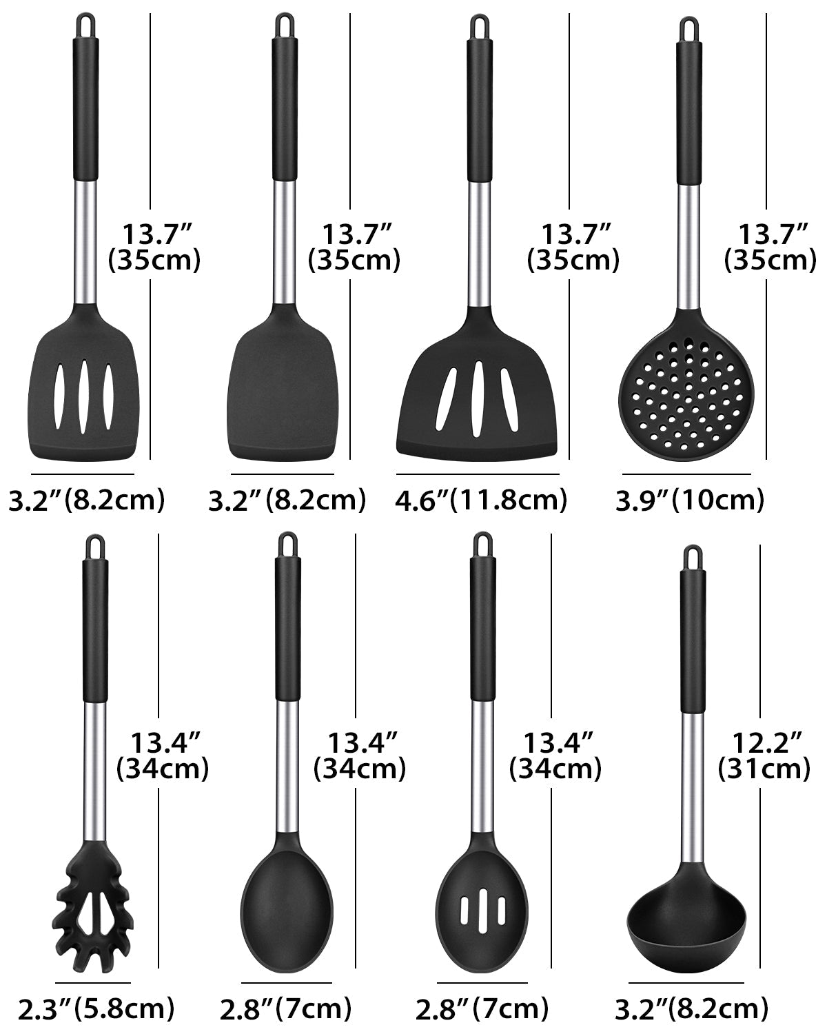 8-Piece Non-Stick Kitchen Utensil Set