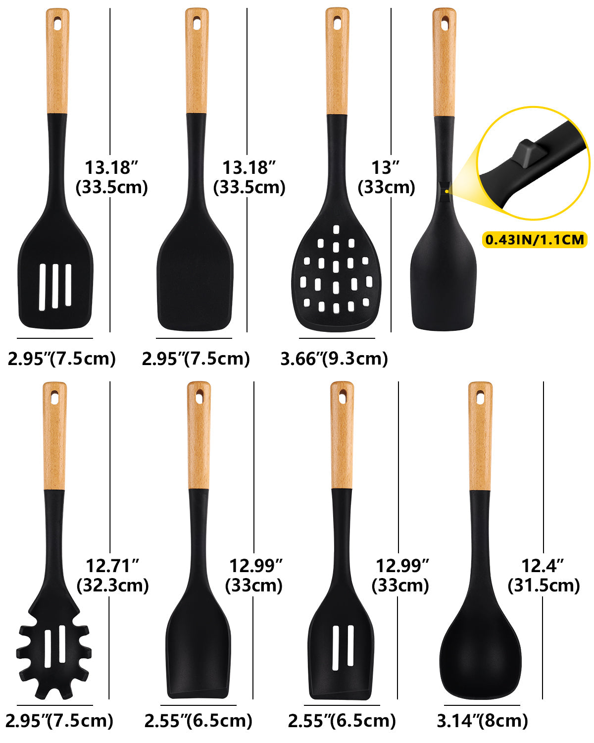 7-Piece Silicone Kitchen Utensil Set