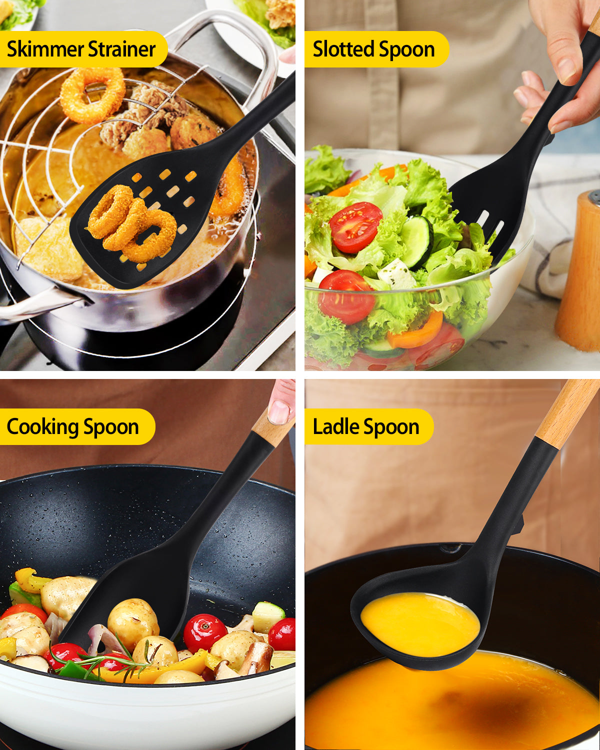 7-Piece Silicone Kitchen Utensil Set