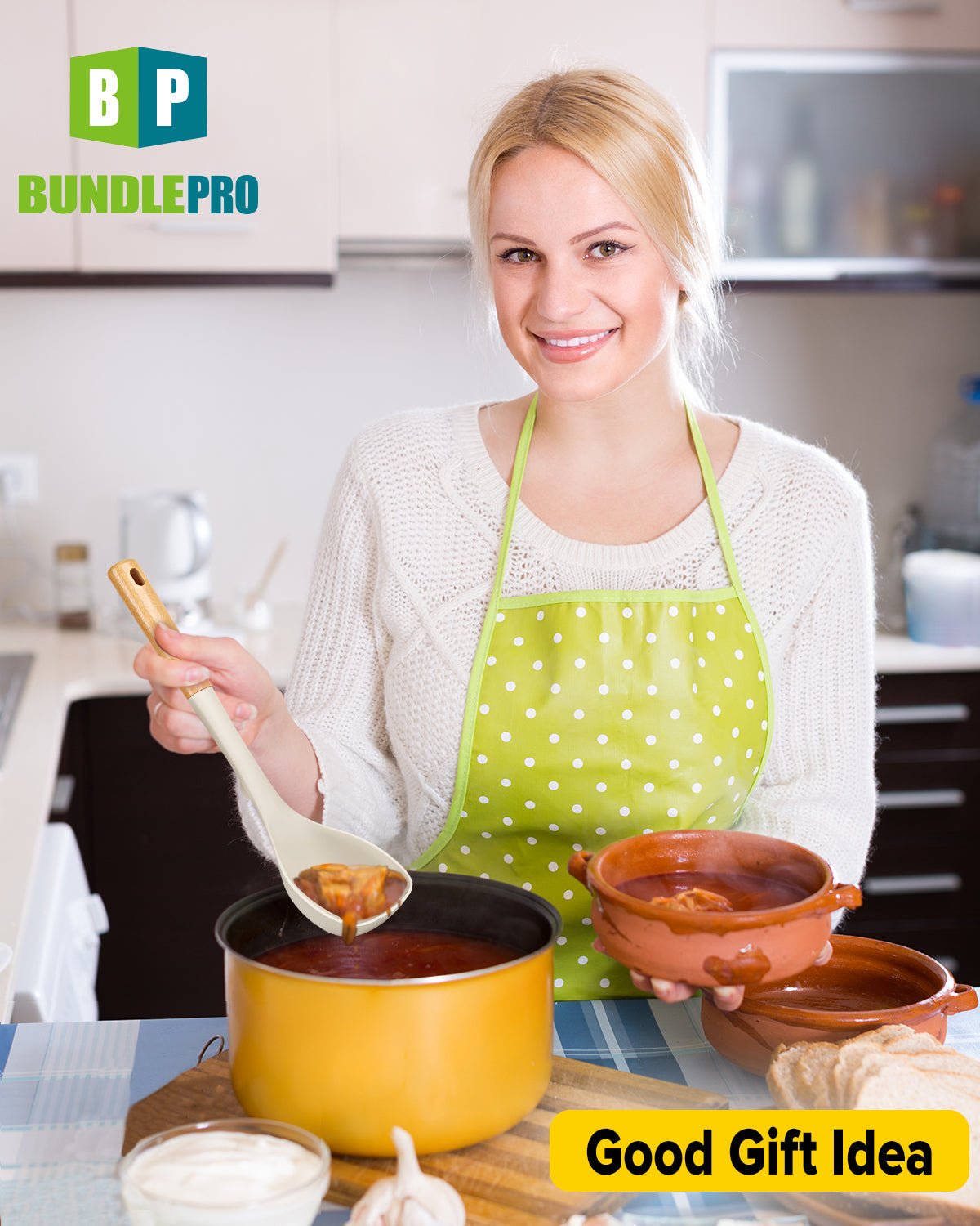 Silicone Ladle and Pasta Fork Set