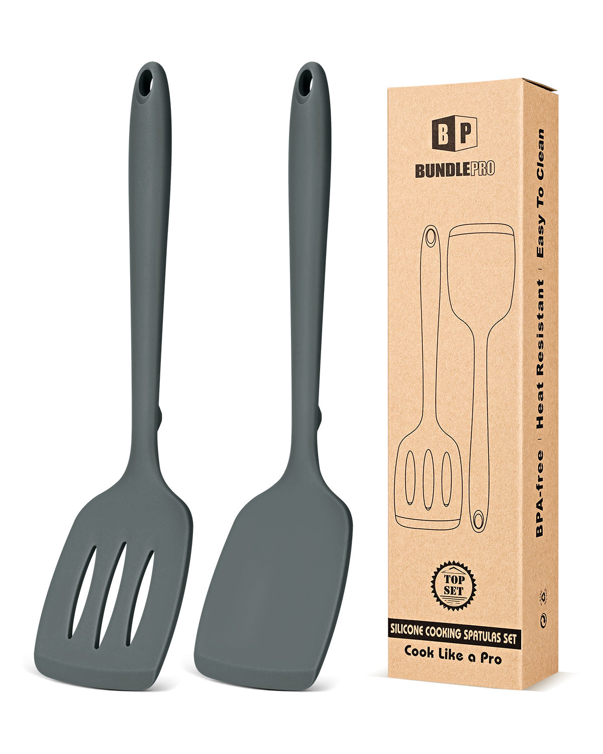 2-Pack Silicone Spatula Turners