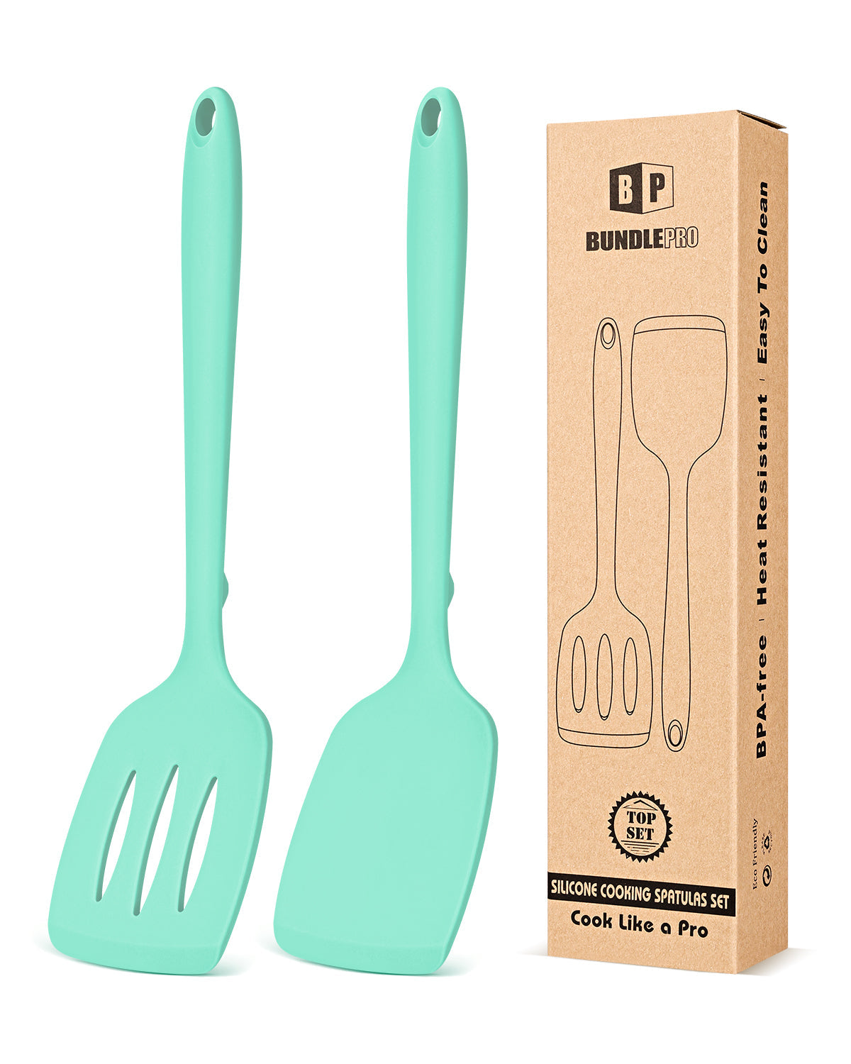 2-Pack Silicone Spatula Turners