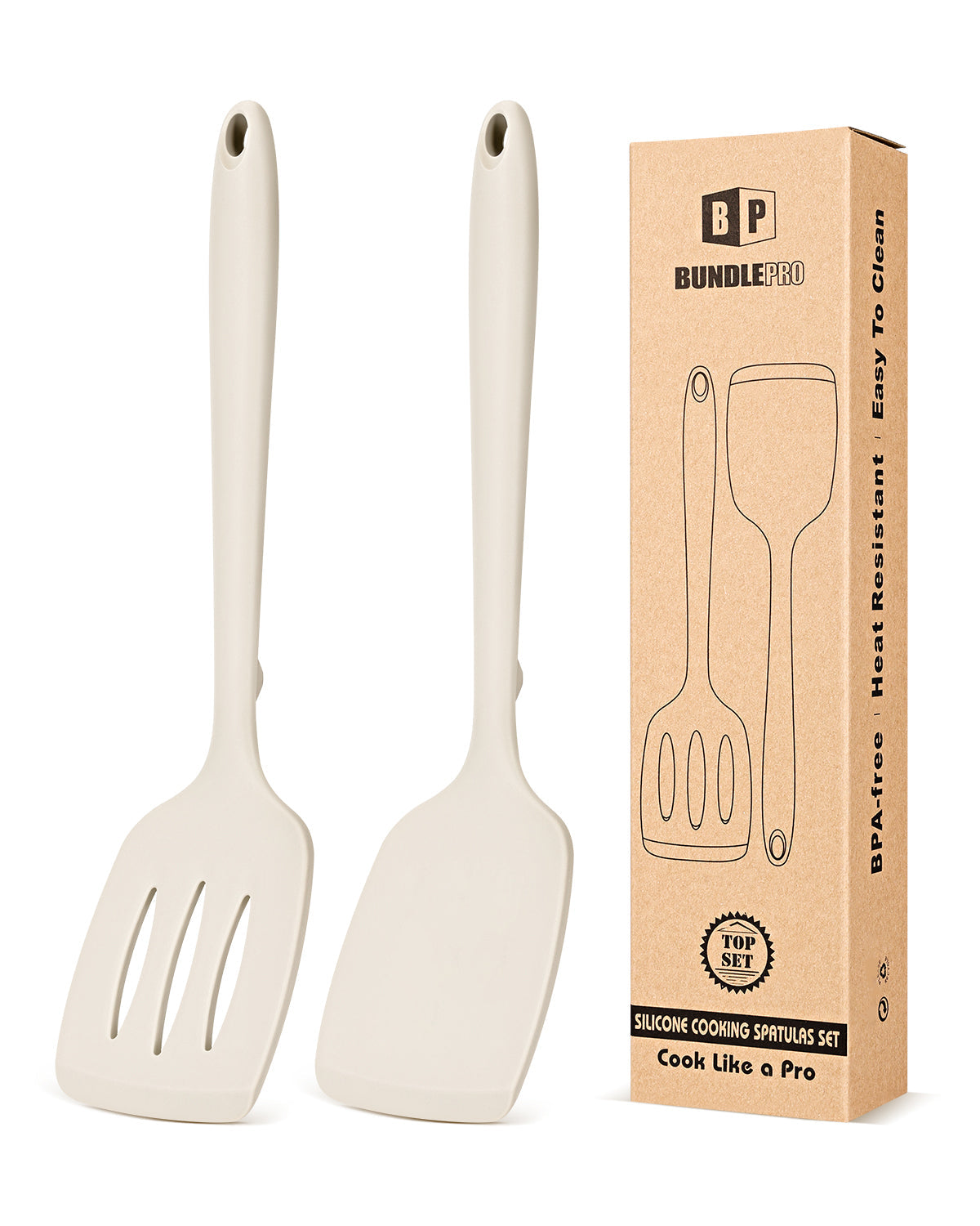 2-Pack Silicone Spatula Turners