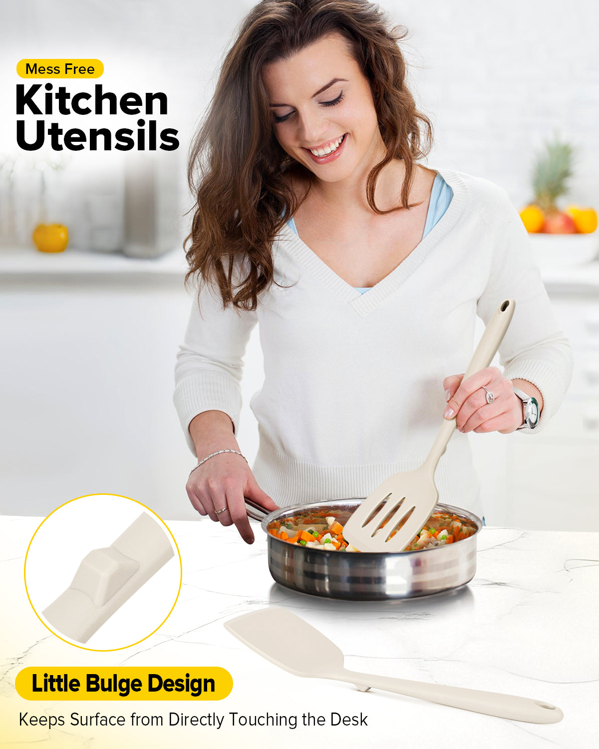 2-Pack Silicone Spatula Turners