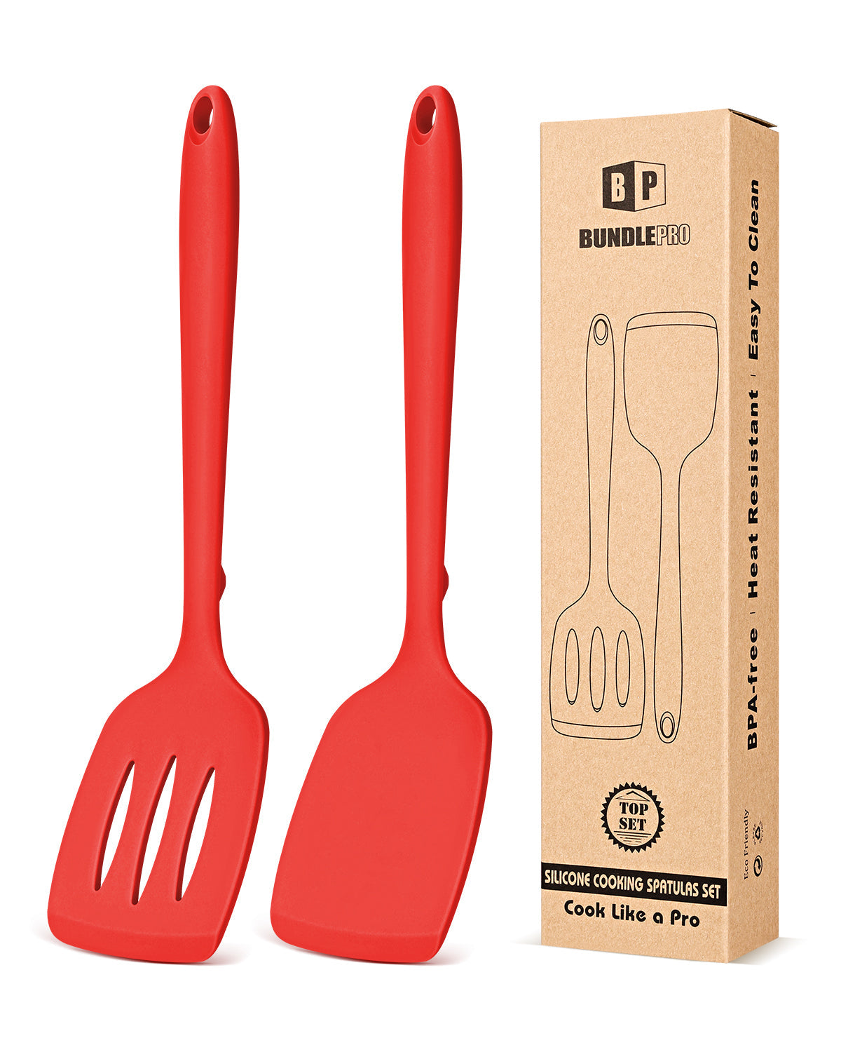 2-Pack Silicone Spatula Turners