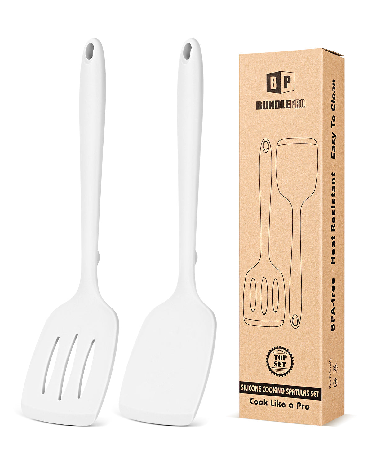 2-Pack Silicone Spatula Turners