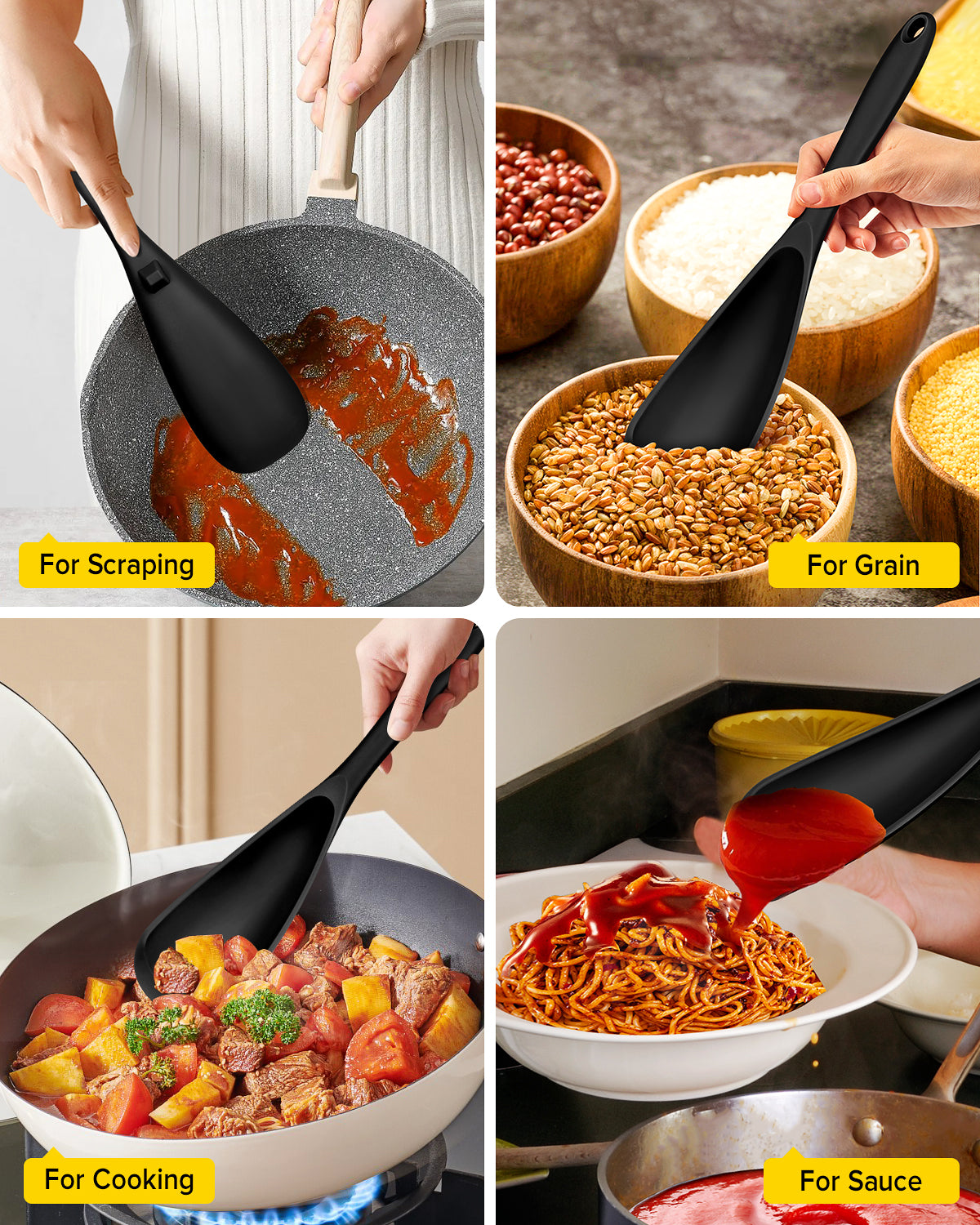 2-Pack Cooking Spoons for Non-Stick Cookware