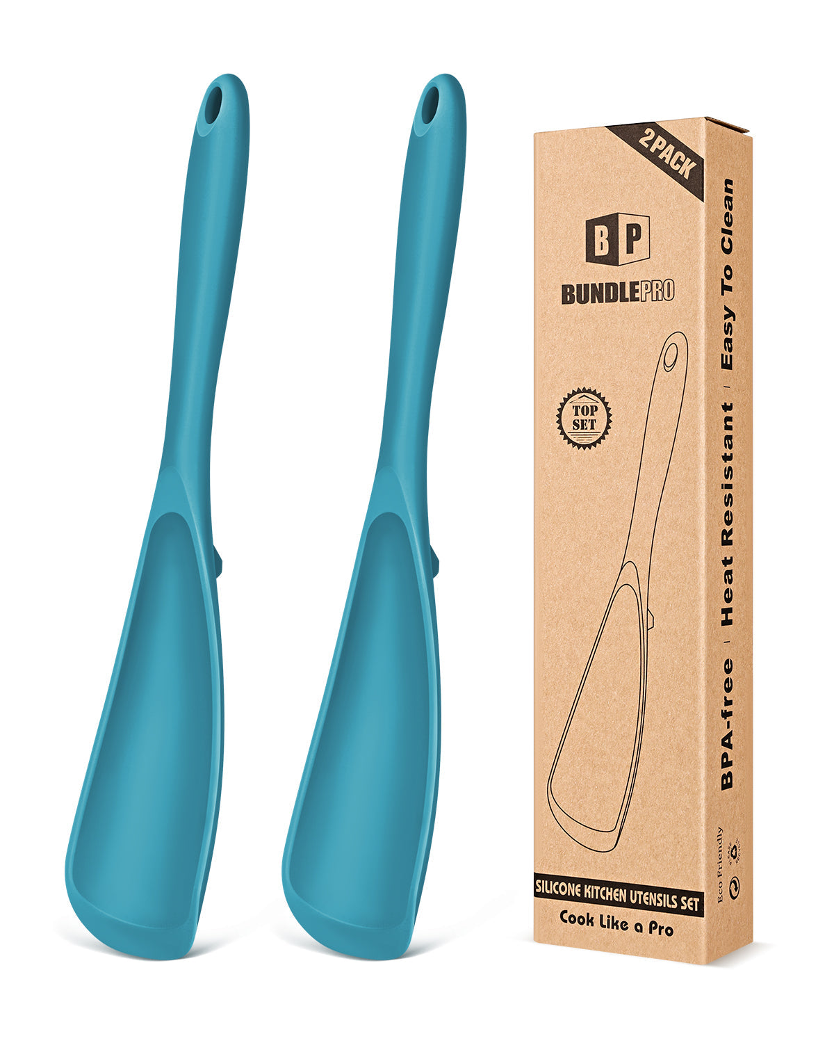 2-Pack Cooking Spoons for Non-Stick Cookware