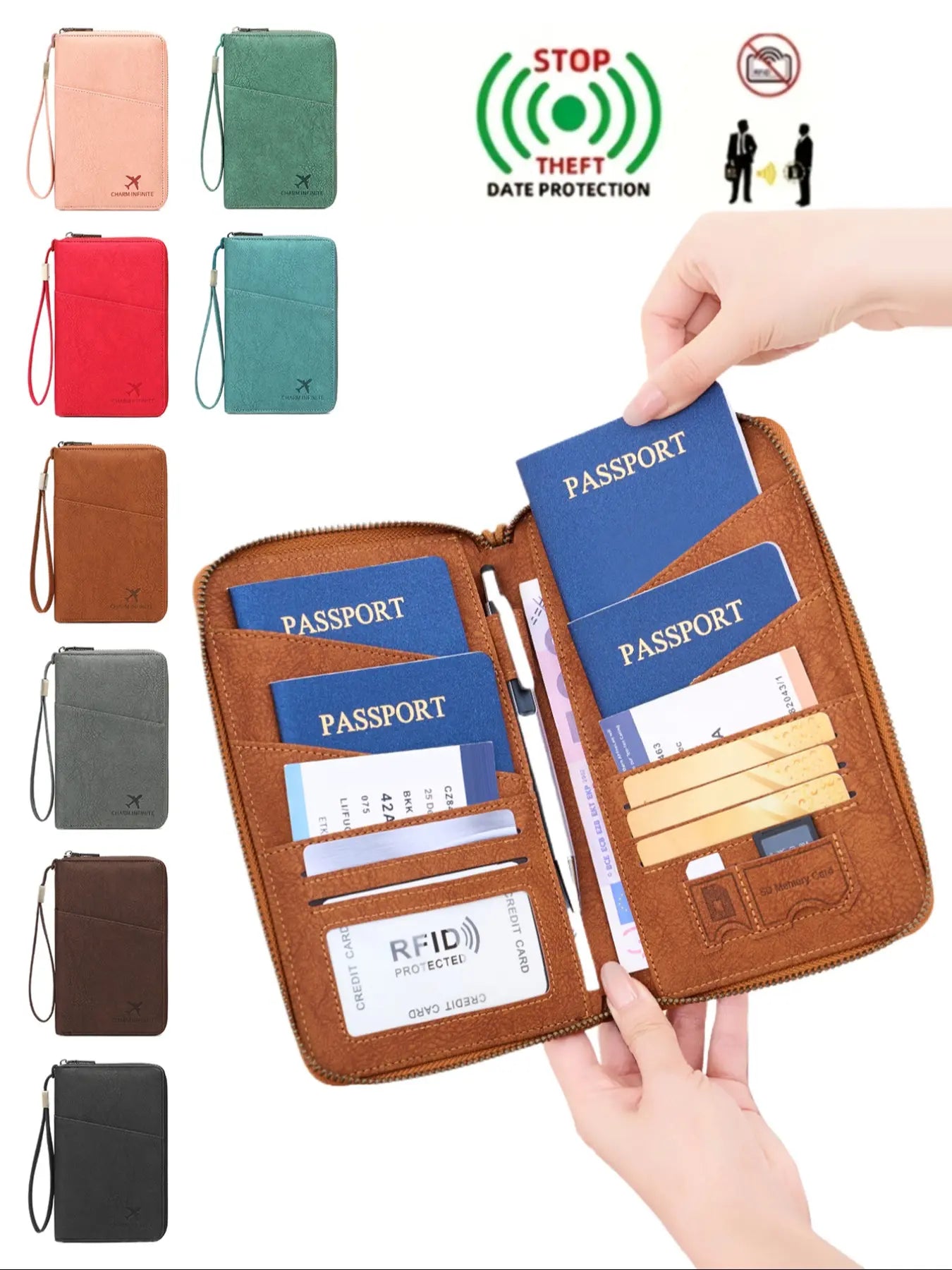 RFID Blocking Passport Holder